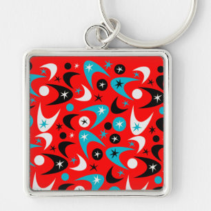 Retro Boomerangs Keychain