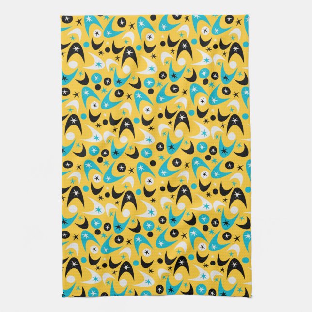 Retro Boomerangs Kitchen Towel (Vertical)