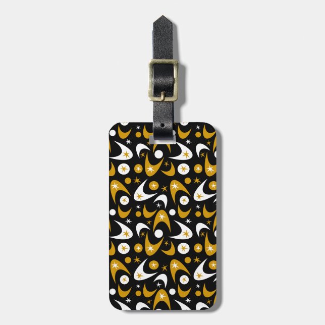 Retro Boomerangs Luggage Tag (Front Vertical)
