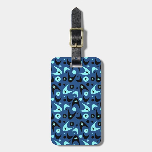 Retro Boomerangs Luggage Tag (Front Vertical)