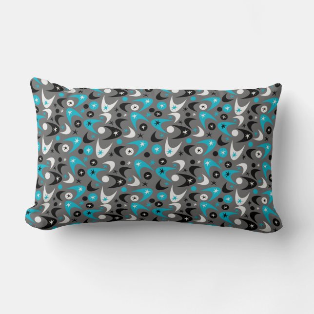 Retro Boomerangs Lumbar Pillow (Front)
