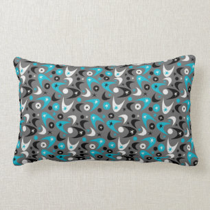 Retro Boomerangs Lumbar Pillow