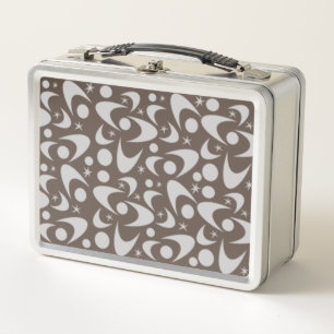 Retro Boomerangs Metal Lunch Box