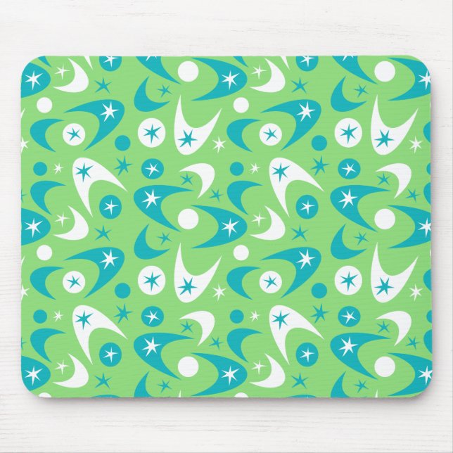 Retro Boomerangs Mouse Pad (Front)