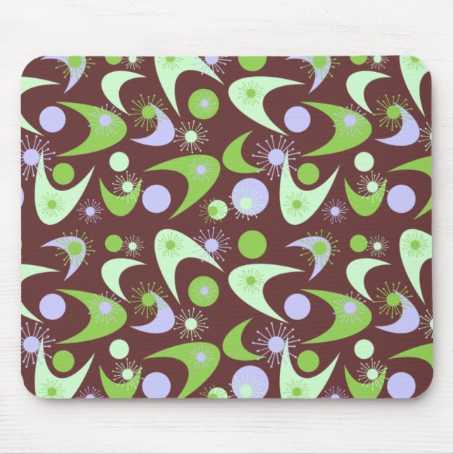 Retro Boomerangs Mouse Pad (Front)