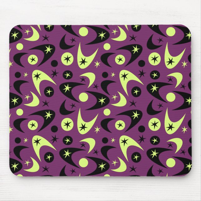 Retro Boomerangs Mouse Pad (Front)