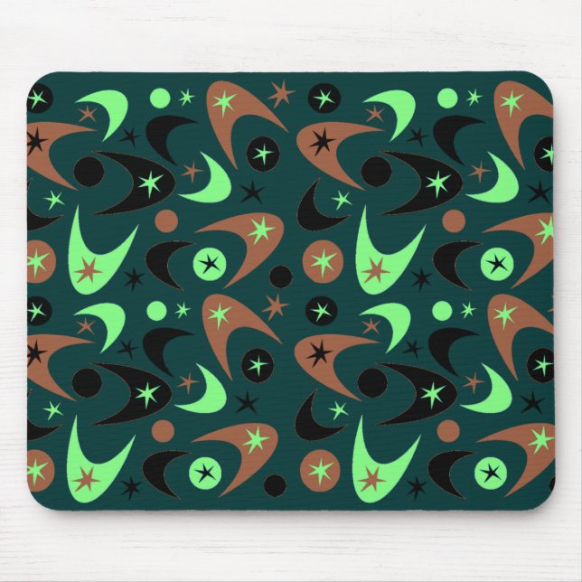 Retro Boomerangs Mouse Pad (Front)