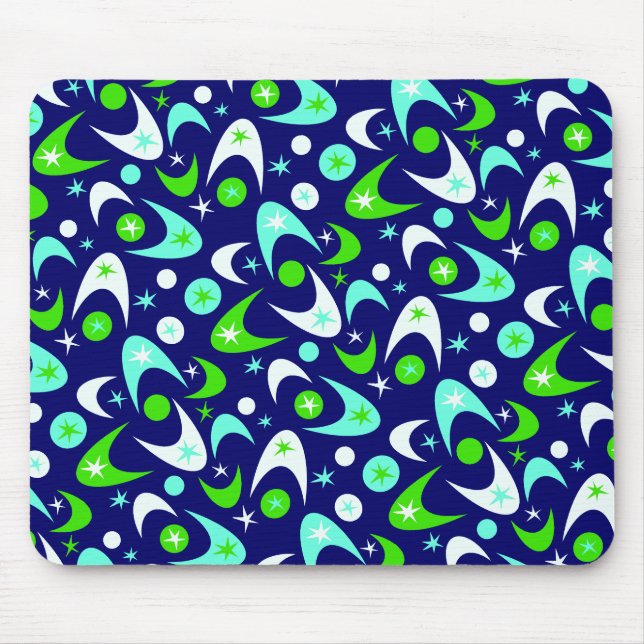 Retro Boomerangs Mouse Pad (Front)