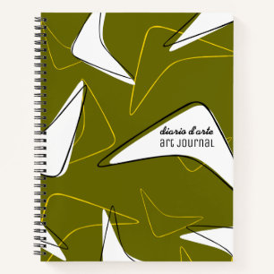 Retro Boomerangs Notebook