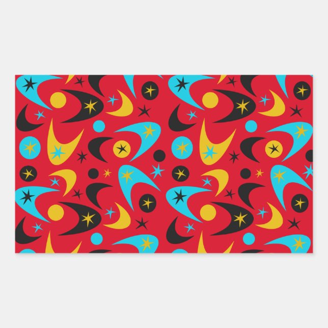 Retro Boomerangs Sticker (Front)