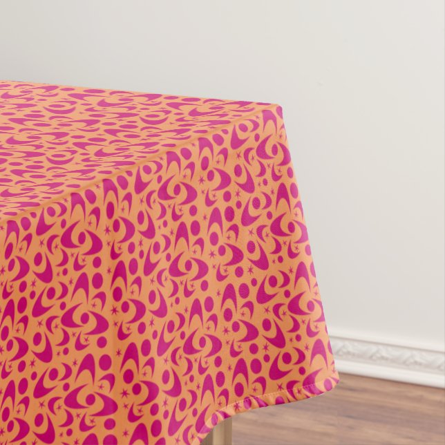 Retro Boomerangs Tablecloth (In Situ)