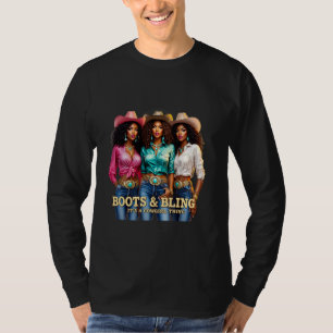 Retro Boots & Bling It's a Cowgirl Thing Western G T-Shirt
