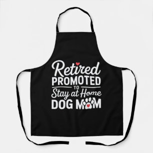 Retro Border Collie Sunburst Graphic design Apron