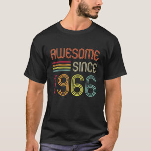 Retro Born in 1966 Classic Present 60 Years Old T-Shirt