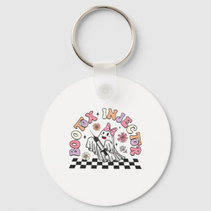 Retro Botox Injector Halloween Ghost Dysport Deale Keychain