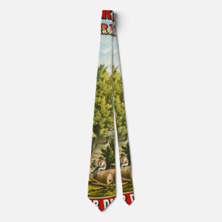 Retro Bourbon Label 1873 Tie