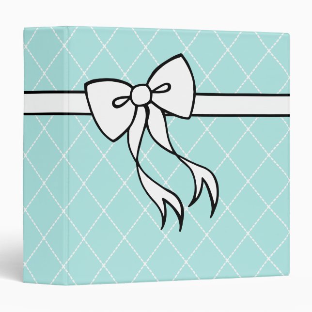 Retro Bow  Scrapbook Binder (Front/Spine)