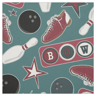 Retro Bowling Fabric