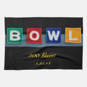 Retro Bowling Kitchen Towel