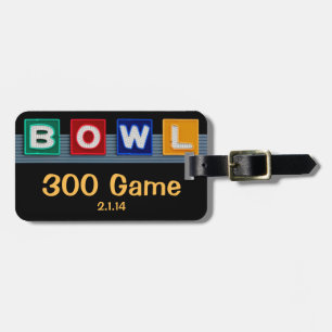 Retro Bowling Luggage Tag