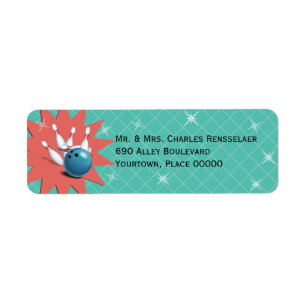 Retro Bowling Return Address