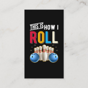 Retro Bowling Team Ball Humour Bowler Business Card
