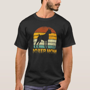 Retro Boxer Mom Doxie Dog Owner Mother Pet Mama T-Shirt