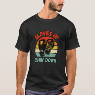 Retro Boxing Gloves Up Chin Down T-Shirt