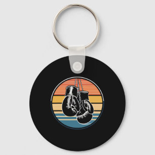 Retro Boxing Hanging Gloves Kickboxing Boxing Love Keychain