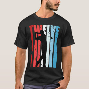 Retro Boys 12th Golf Birthday Player Vintage Golfi T-Shirt