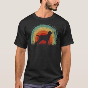 Retro Bracco Italiano Vintage Rainbow Dog Men Wome T-Shirt