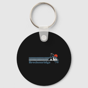 Retro Breckenridge Ski Resort Colorado Snowboard S Keychain
