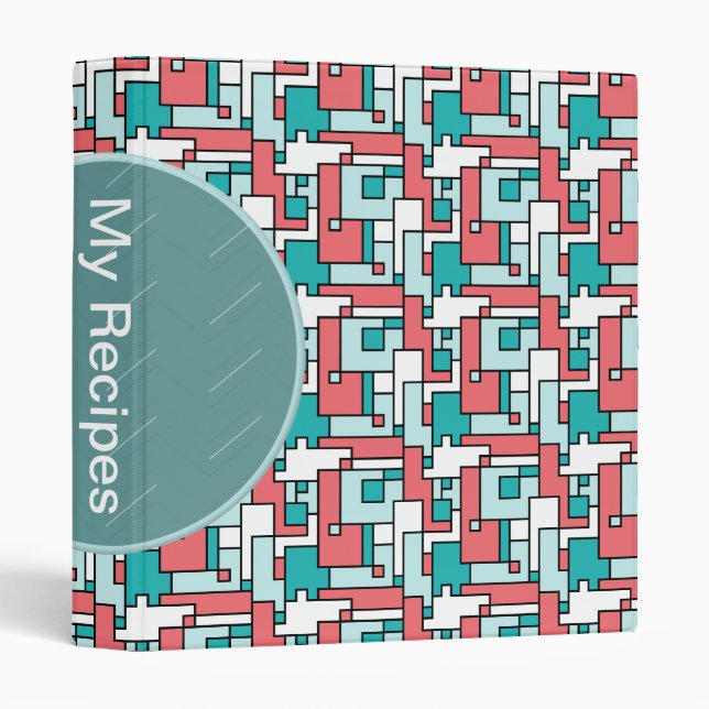 Retro Brick Pattern Binder (Front/Spine)