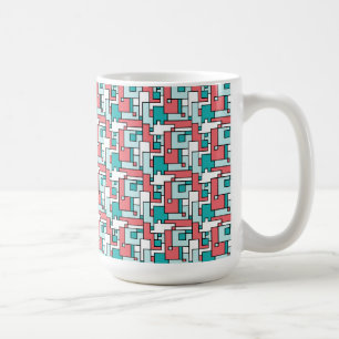 Retro Brick Pattern Coffee Mug