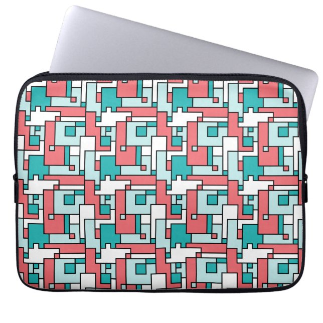 Retro Brick Pattern Laptop Sleeve (Front)