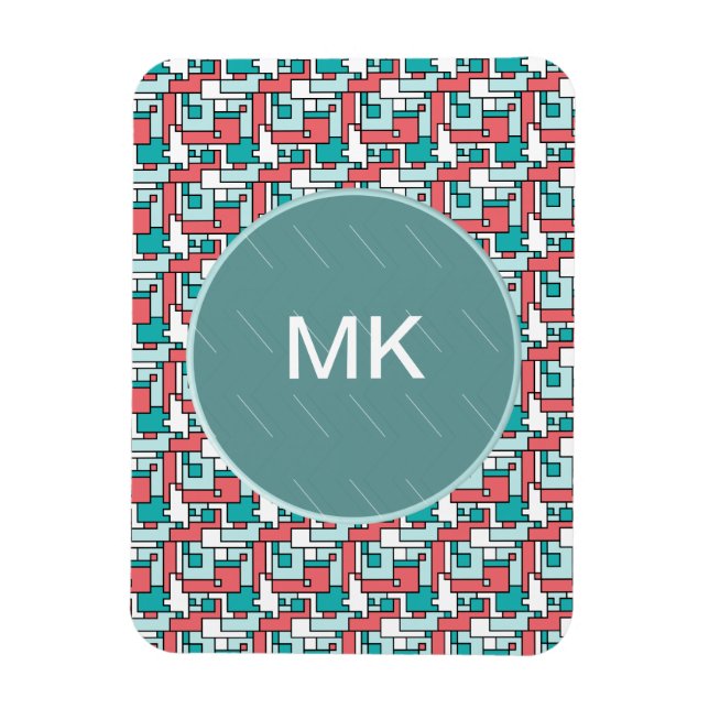 Retro Brick Pattern Magnet (Vertical)