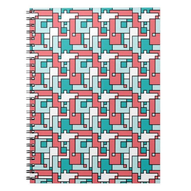 Retro Brick Pattern Notebook (Front)