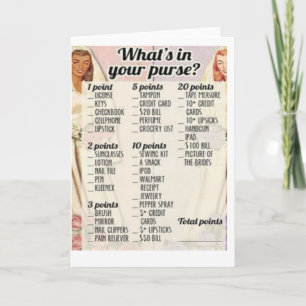 Retro Bridal Shower Game Invitation