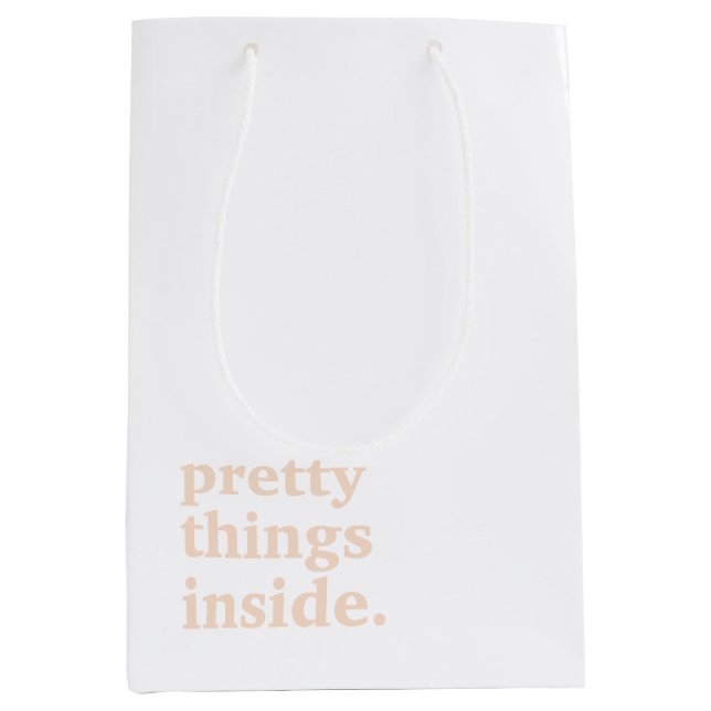 Retro Bridal Shower Gift Favour Swag Bag A115 (Front)