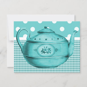Retro Bridal Tea Invitation