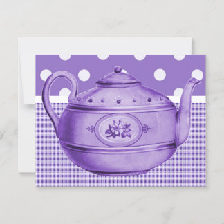 Retro Bridal Tea Invitation