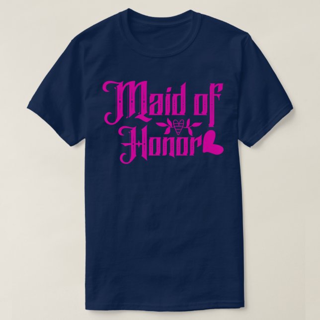 Retro Bride Bachelorette Party Maid Of Honor 438 T-Shirt (Design Front)