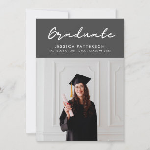 Retro Bright Graduate Announcement