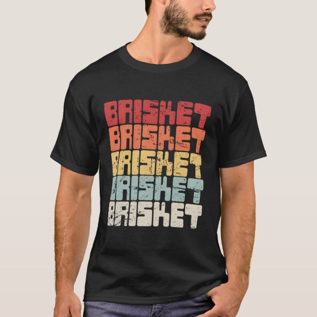 Retro Brisket Backyard Barbecue Grill Shirt Bbq Br (Front)