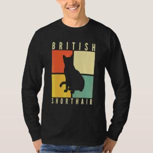 Retro British Shorthair Cat Kitten Cat T-Shirt