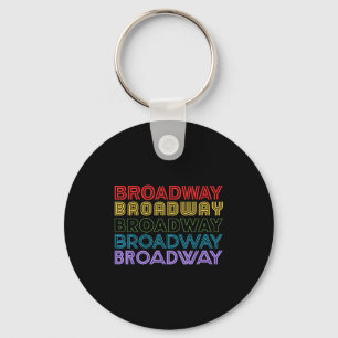 Retro Broadway Music Lover Theatre Musical Theater Keychain