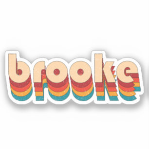 Retro Brooke Name
