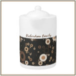 Retro Brown and Beige Circle Pattern<br><div class="desc">Retro brown and beige circle pattern. Warm earth tones.  Artsy and whimsical. Add your name to personalize.</div>