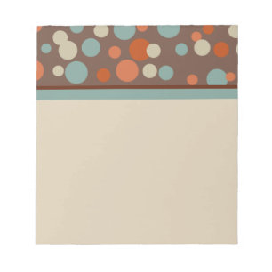 Retro Brown Dots Notepad