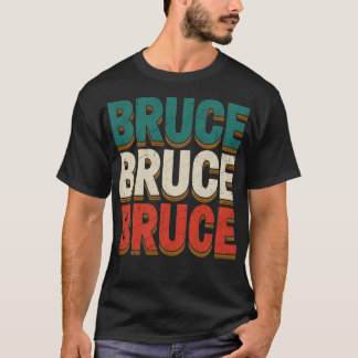 Retro Bruce Vintage Distressed Style T-Shirt